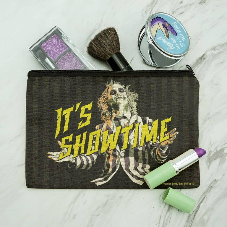Beetlejuice It's Showtime Makeup Cosmetic Bag Organizer Pouch