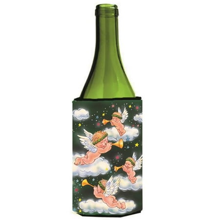 

Angels on Green Wine Bottle Can cooler Hugger
