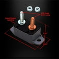 thumbnail image 4 of Ampper DC 12V - 24V Disjoncteur à Réinitialisation Automatique avec Goujon de Couvercle pour Automobile et Plus (20A, 2 Pcs), 4 of 6