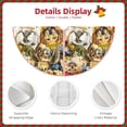 thumbnail image 3 of Fotbe Watercolor Dogs Pattern Christmas Tree Skirt, Tree Skirts Plush Christmas Decorations, Christmas Tree Skirts Xmas Decorations Holiday Party Decor-48", 3 of 6