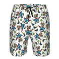 thumbnail image 3 of Logiee Funny Excavator Print Mens Swim Trunks Quick Dry Board Shorts,Breathable Hawaii Beach Shorts Swimwear Bathing Suits-3X-Large, 3 of 6