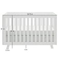 Storkcraft Beckett 3in1 Convertible Baby Crib, White