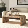 thumbnail image 4 of NPD Furniture Adriel Burl Wood Coffee Table in Natural Burl, 4 of 8