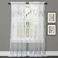 thumbnail image 2 of Lush Decor Jacey Window Curtains, Pair, 2 of 3