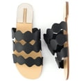 thumbnail image 2 of Mio Marino Frillscalloped Slide Sandals for Women, 2 of 7