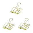 thumbnail image 1 of stanreset 1/2/3 20 Pieces Metal Paper Clip Anti-rust Unfading Solid Color Replacement Home Office File Examination Papers Clips Gold 25mm 3PCS, 1 of 6