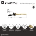 thumbnail image 6 of Kingston Brass NKTAL Front Mount Toilet Tank Lever, Left/Right Installation in Black Stainless Steel, 6 of 7