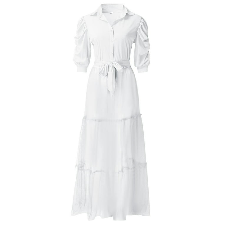 Asymmetrical Collar Shirt Dress white -   Curvy size fashion, Plus size  fashion, Collared shirt dress