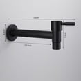 thumbnail image 4 of 1Pcs Black Wall Mounted Faucets Bathroom Corner Washing Machine Faucet Outdoor Garden Bibcock Bath Toilet Mop Pool Taps, 4 of 10