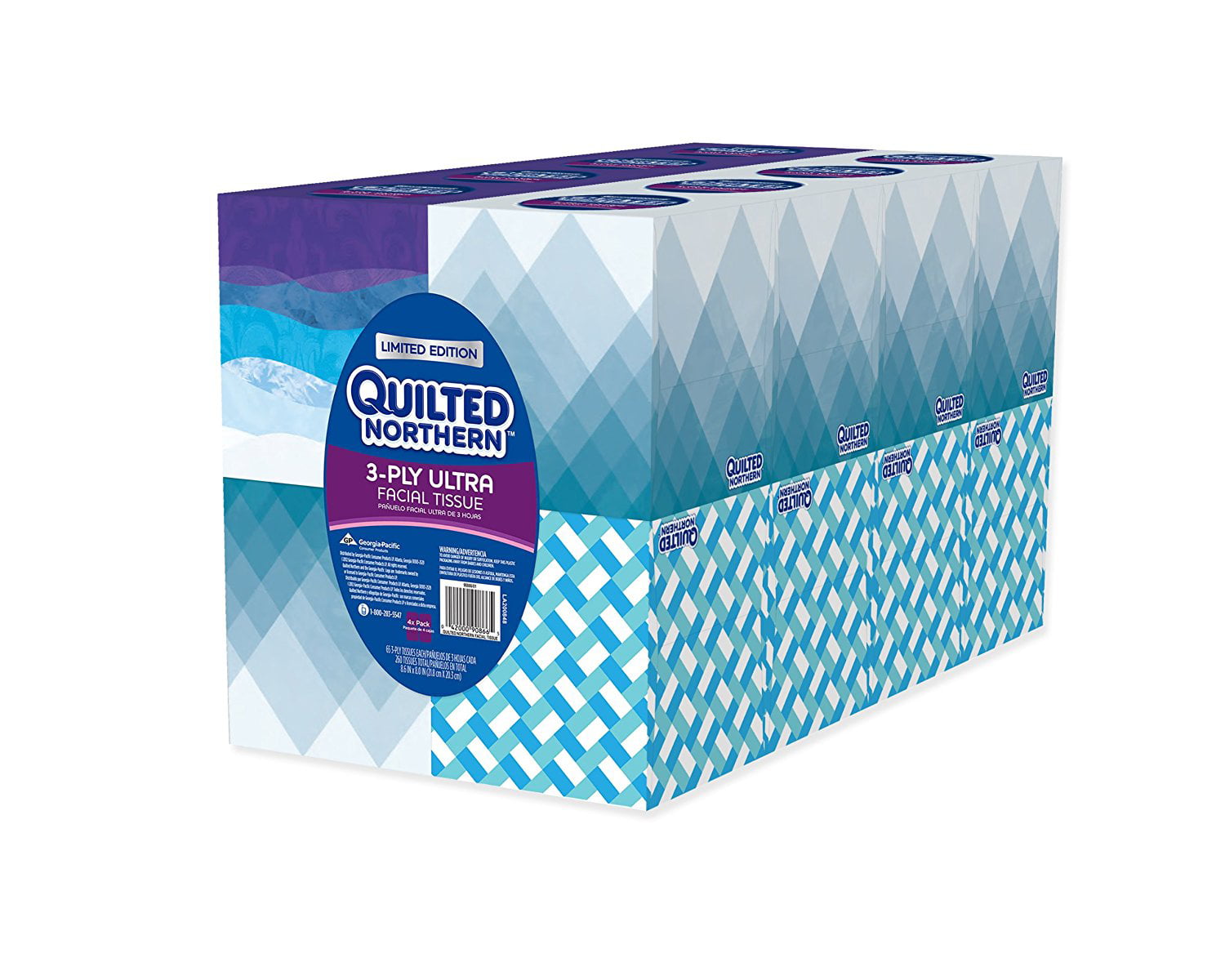 6 Boxes Quilted Northern Ultra Facial Tissue Cube 