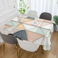 thumbnail image 2 of Yayeee Tablecloths 60" x 60" Rectangle Wrinkle Resistant Party Table Cover, Pink Geometric, 2 of 8