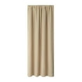 thumbnail image 2 of JVBTVB Blackout Thermal Insulated Curtains for Bedroom and Kitchen - Solid Beige, 2 Panels, 38"x45", Energy Saving & Noise Reducing, 2 of 3
