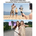 thumbnail image 3 of New Ultra Mini Selfie Stick for iPhone, Extendable Aluminum Portable Selfie Stick with Remote, Compact Phone Selfie Sticks Compatible with 4-7" Phones for Vlog/Video Record/Live Stream (Black), 3 of 3