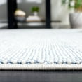 thumbnail image 4 of SAFAVIEH River Randa Solid Polyester Runner Rug, Blue/Ivory, 2'2" x 8', 4 of 8