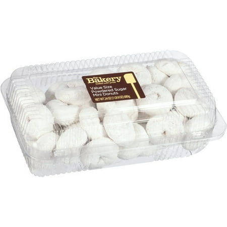 The Bakery at Walmart Value Size Powdered Sugar Mini Donuts, 24 oz