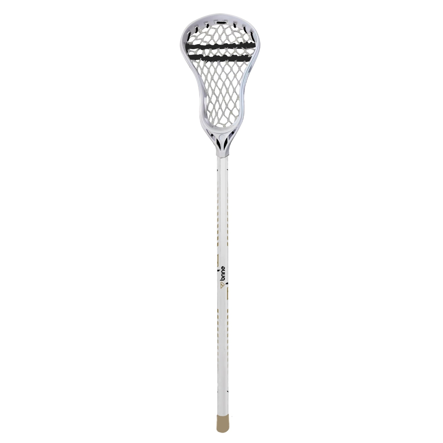 (2 pack) Brine Junior Aluminum Lacrosse Player Stick, Female 5+ – 35″, White & Gold