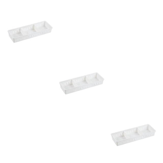 kurtrusly White Easy Assembly Organizer Box Set Up Storage Effortlessly Durable Stylish Drawer Storage Box L 3Set