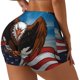 thumbnail image 1 of Fotbe Cartoon Bald Eagle USA Shorts Sin Costuras – Shorts Deportivos de Cintura Alta para Mujer, Elásticos para Gimnasio, Yoga, Running o Ciclismo-XX-Large, 1 of 8