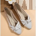 thumbnail image 4 of Flats for Womens Pointed Toe Ballet Flats with Bow Comfortable Knit Dressy Flats, 4 of 9
