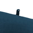 thumbnail image 4 of Jordan Manufacturing 72" x 21" Limbo Capri Blue Crosshatch Rectangular Outdoor Chaise Lounge Cushion with Ties and Hanger Loop, 4 of 12