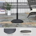 thumbnail image 4 of Outsunny 55 lbs Cement Umbrella Base Holder, Black, 4 of 10