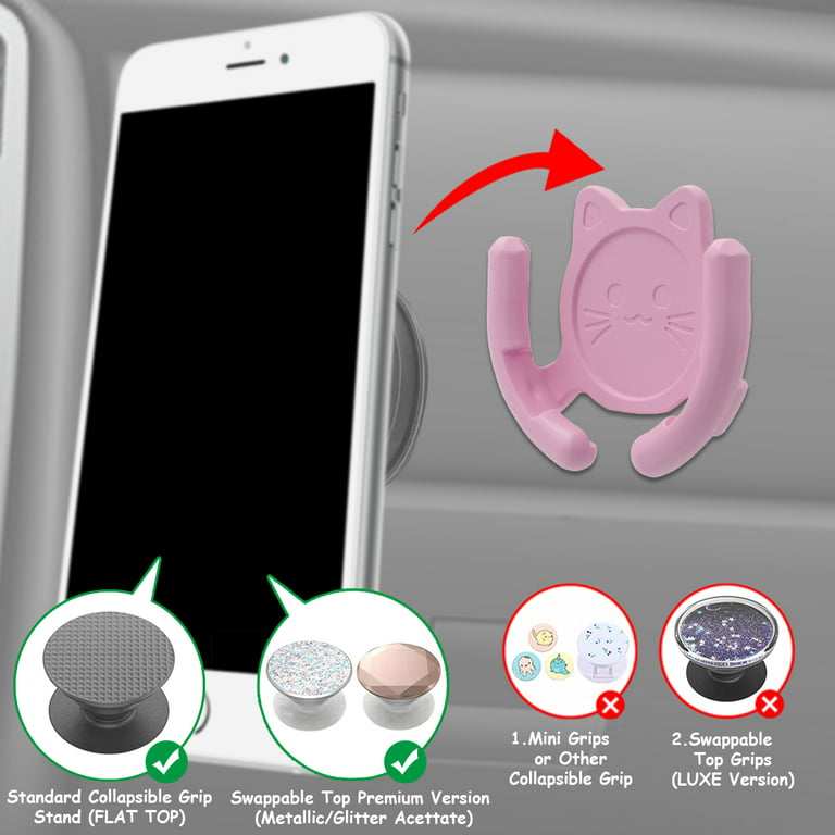 2-Pack Magsafe Car Phone Mount Fit Popsocket
