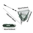 thumbnail image 2 of All in Triangular Landing Net for • Handle Mesh Net for Freshwater Saltwater Angling, 2 of 6