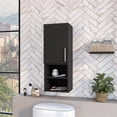thumbnail image 2 of FM FURNITURE Praia Medicine Cabinet Engineered Wood Black Wengue, 2 of 7