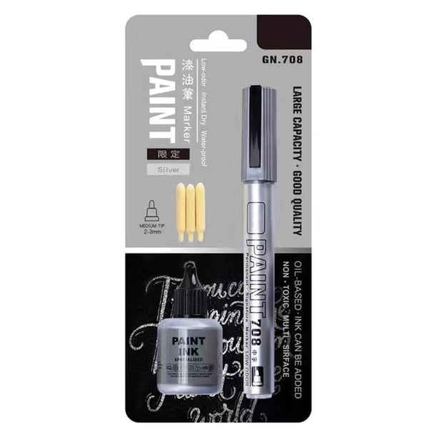 Marcador de pintura compacto de secado rápido, suave, para dibujar, manualidades, vidrio Astilla