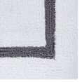 thumbnail image 4 of Better Trends Alfombras De Baño 100% Algodón, Colección De Hoteles, Color Blanco Y Gris, Alfombras De Baño Reversibles, Absorbentes Y Lavables A Máquina, Para Bañera, Ducha Y Baño, 20.0 X 60.0 In, 4 of 5