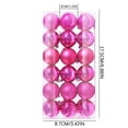thumbnail image 5 of Lzobxe Christmas Ornaments 36PCS Christmas Xmas Tree Ball Bauble Hanging Home Party Ornament Decor 3CM Christmas Gifts, 5 of 6