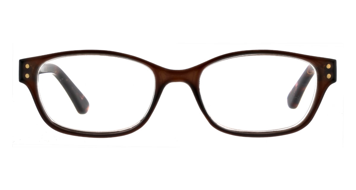 Flower by Drew Barrymore Julia Women's 2.0 Reading Glasses, Brown/Demi