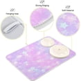 thumbnail image 4 of GZHJMY Purple Star Dish Drying Mat for Kitchen Counter,Super Quick Absorbent Composite Sponge Dish Drying Pad,Heat Resistant Non-Slip Rack Tableware Mat (16x18Inch)for Dishes Coffee Machine Dish Rac, 4 of 7