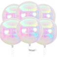 thumbnail image 1 of Globos de aluminio PartyWoo iridiscentes 4D redondos, 22 pulgadas, 6 unidades, 1 of 6