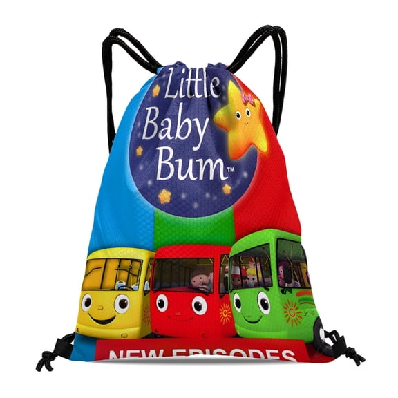 GYLJY25 Little Baby Bum Drawstring Backpack 11.8"x15.7" Tote Bag Party Favors Machine Washable & Reusable for Daily Use