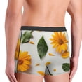 thumbnail image 2 of Haiem Sunny Yellow SunFlower Men's Boxer Briefs, Every Day Comfort Stretch Cotton Moisture-Wicking Underwear-Medium, 2 of 8