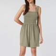 thumbnail image 2 of JULMCOMO Rompers for Women Dressy Sleeveless Wide Leg Short Jumpsuits Flowy Summer Casual Loose Adjustable Strap Overalls with Pockets Gray L, 2 of 6