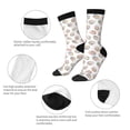 thumbnail image 3 of Lsque Easter eggs with flowers Printed Men's Crew Socks, Soft Durable Breathable Moisture-Wicking with Odor Control Cotton socks, 3 of 6