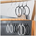 thumbnail image 5 of FRCOLOR scarf rack Stainless Steel Scarf Rack with Smooth Silicone Rings for Home Use White 4pcs,9.06"X4.72"X0.39", 5 of 5