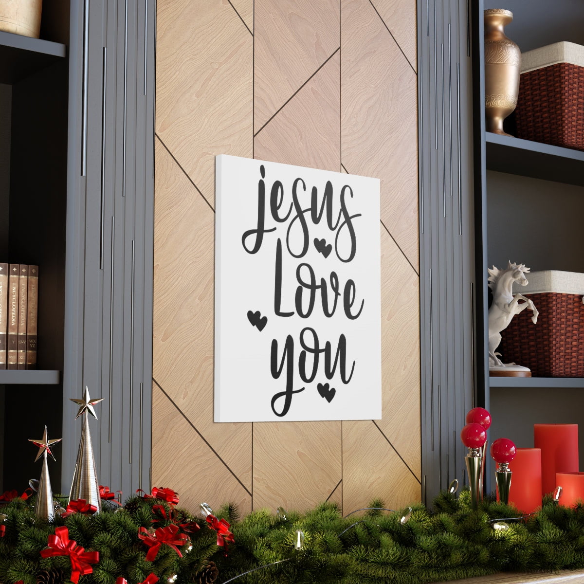 Scripture Walls Jesus Loves You John 4:18 Christian Wall Art Print Ready  to Hang Unframed