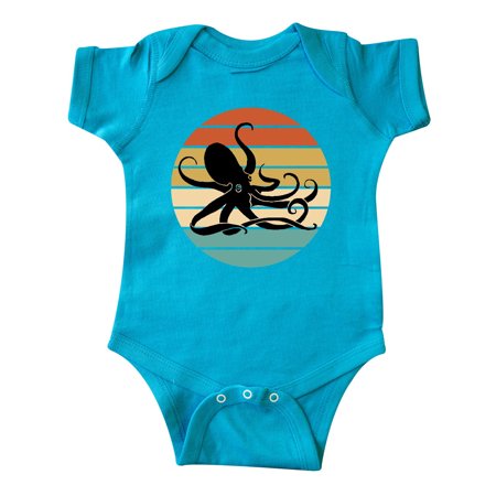 

Inktastic Octopus Vintage Sunset Gift Baby Boy or Baby Girl Bodysuit