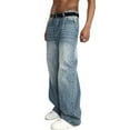 thumbnail image 3 of EMMIOL Men's Wide Leg Jeans Y2K Vintage Relaxed Fit Jeans with Distressed Details Hip Hop Streetwear, 3 of 6
