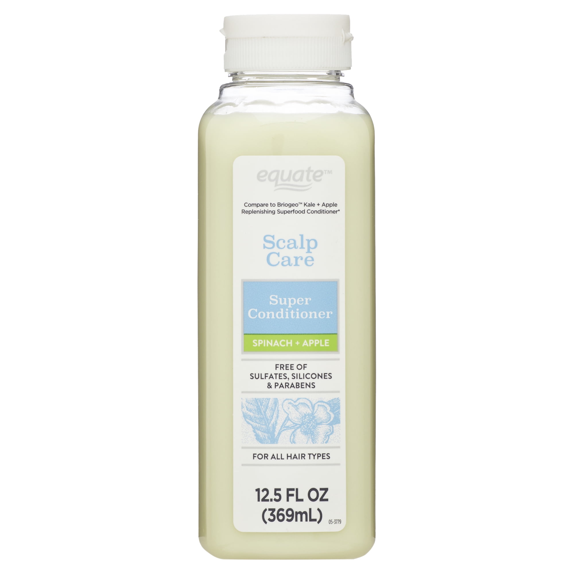 Equate Scalp Care Super Conditioner, Spinach + Apple, 12.5 fl oz