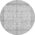thumbnail image 1 of Ahgly Company Indoor Round Oriental Gray Traditional Area Rugs, 7' Round, 1 of 4