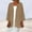 Khaki, variant on Sakmal Womens Coats and Jacket Cover-Up Green Elbow-Length Cardigan Loose Fit Flowy Solid Jacket for Ladies