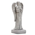 thumbnail image 4 of LuxenHome Light Gray Resin Praying Angel Garden Statue, 4 of 9