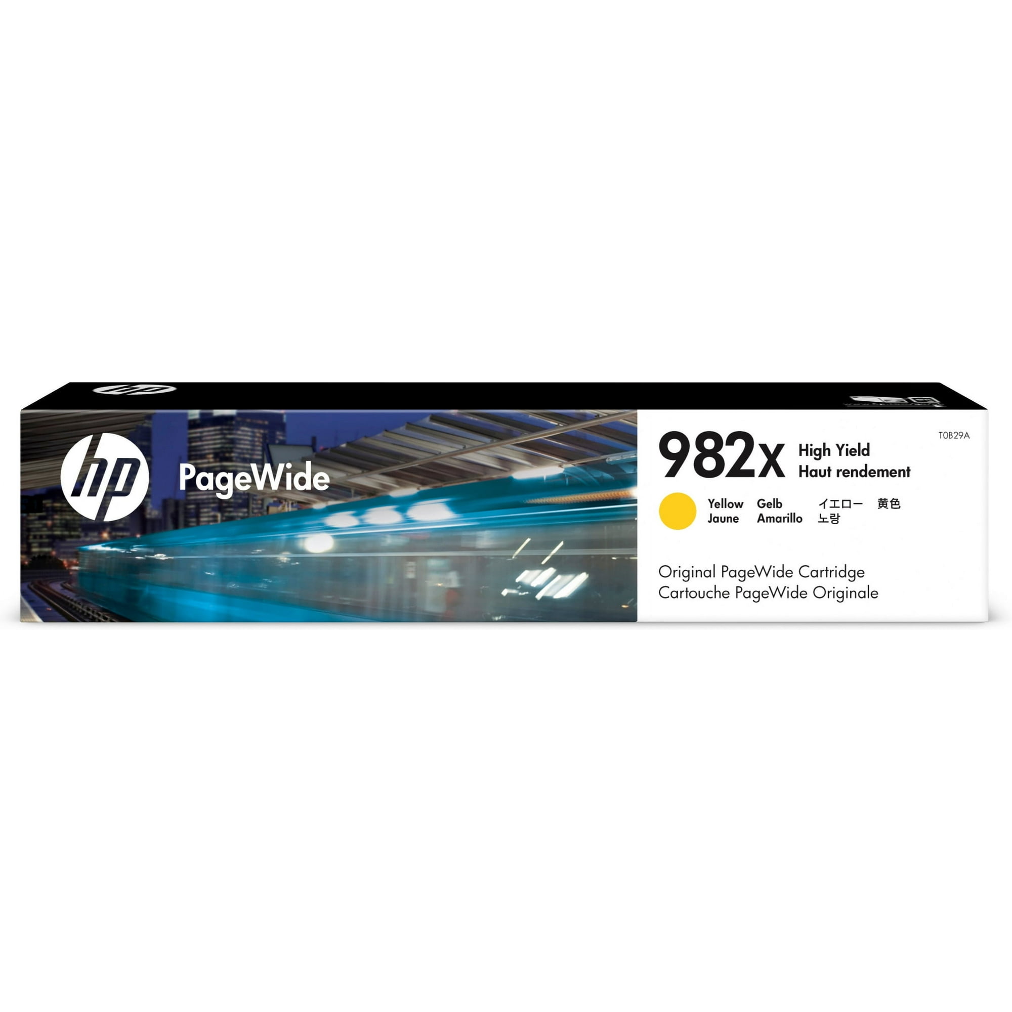 HP 982X High Yield Yellow Original PageWide Cartridge, ~16,000 pages, T0B29A