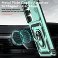 thumbnail image 4 of Dteck Case for Samsung Galaxy S25 Ultra ,Shockproof TPU+PC Built-in 360° Rotate Ring Kickstand Magnetic Shockproof Back Cover for Galaxy S25 Ultra,Darkgreen, 4 of 9