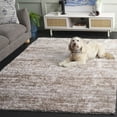 thumbnail image 3 of SAFAVIEH Penelope Yazmin Abstract Shag Area Rug, Taupe/Ivory, 5'3" x 7'6", 3 of 8