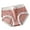 Red, variant on Lovskoo 2024 Plus Size Underwear for Women Breathable Comfortable Cotton Panty High Waisted Full Coverage Briefs Beige